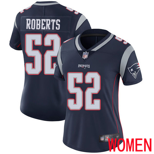 New England Patriots Football 52 Vapor Limited Navy Blue Women Elandon Roberts Home NFL Jersey